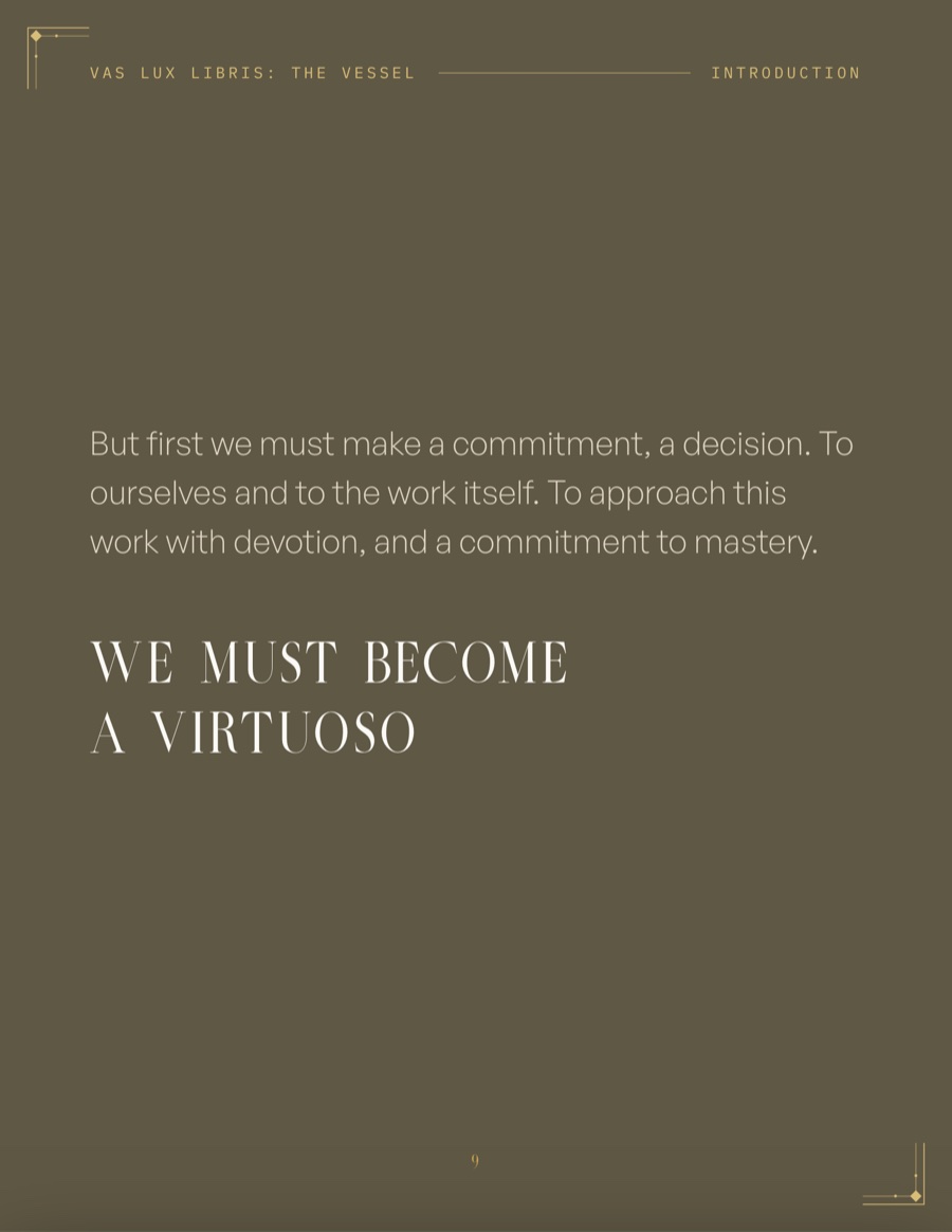 We must become a virtuoso